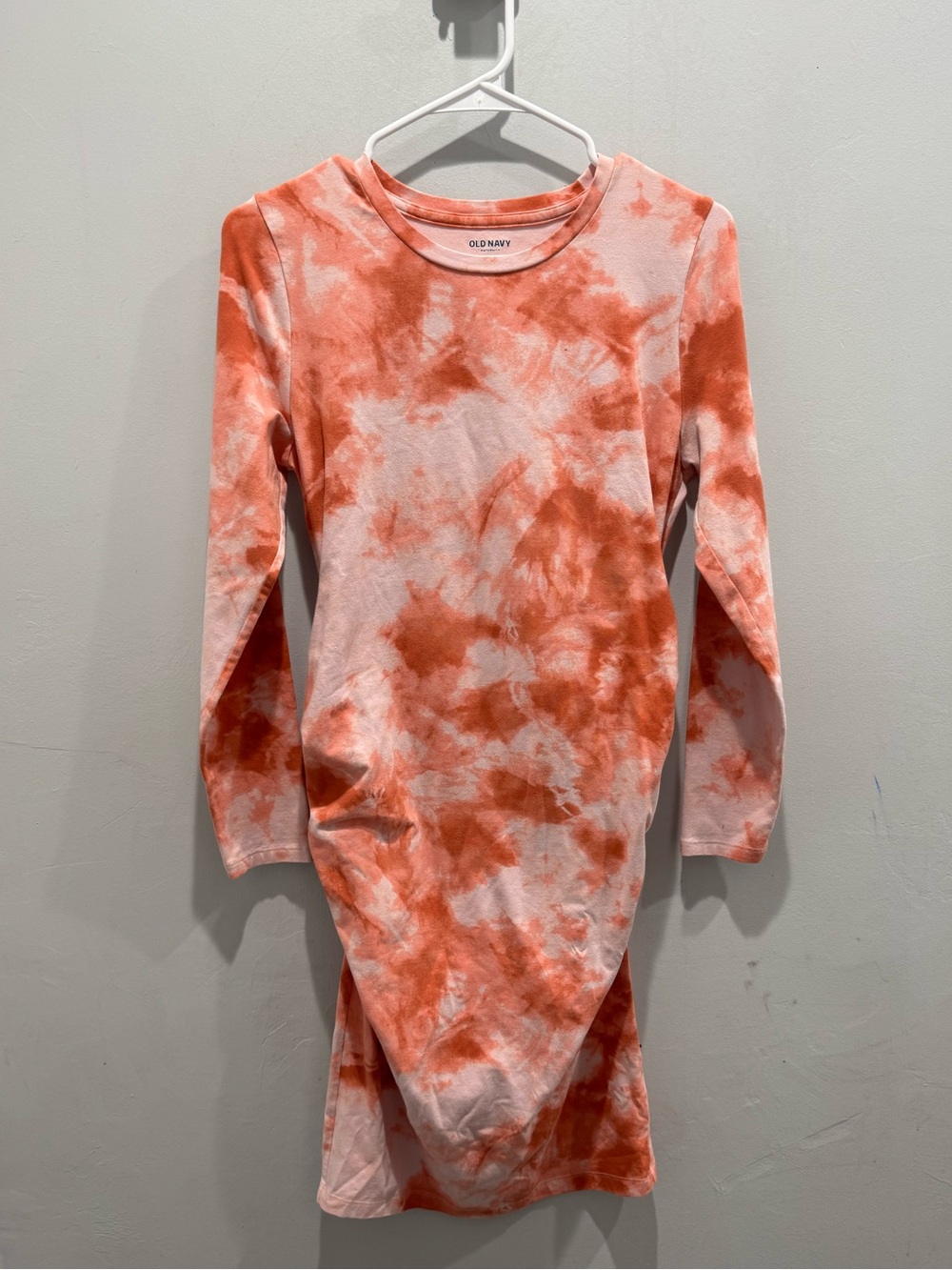 Old Navy Maternity size MEDIUM Tie-Dye Long Sleeve Dress summer casual